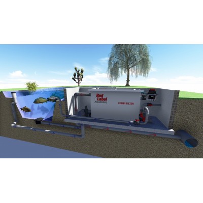 Комбінований барабанний фільтр для ставка (УЗВ) Aquaking Red Label Combi Drum filter 30/35 Комбінований барабанний фільтр для ставка (УЗВ) Aquaking Red Label Combi Drum filter 30/35