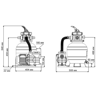 Фільтраційна установка Aquaviva Lagoon 400 (7.5 м3/год, D300)