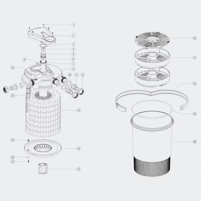 Напірний фільтр для ставка SunSun CPA-30000 55W Напірний фільтр для ставка SunSun CPA-30000 55W