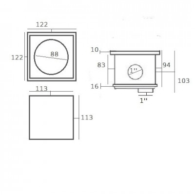 З'єднувальна коробка для прожектора CX.C Kripsol