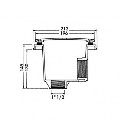 Донний злив під лайнер Hayward 3253DGRPAK2