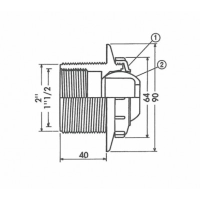 Форсунка під бетон Hayward 3310 2"/1-1/2"