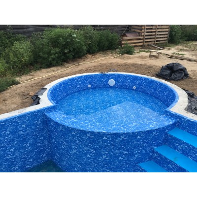 Лайнер для басейну Cefil Darker Cyprus (блакитний мармур)