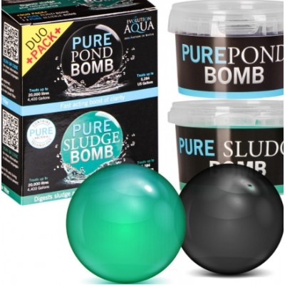 Набір Evolution Aqua Duo Pack Pure Sludge Bomb & Pond Bomb - видалення осаду та бактерій Набір Evolution Aqua Duo Pack Pure Sludge Bomb & Pond Bomb - видалення осаду та бактерій
