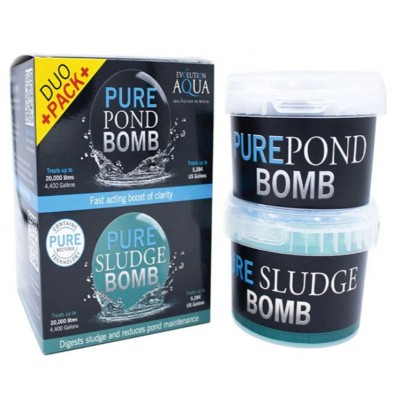 Набір Evolution Aqua Duo Pack Pure Sludge Bomb & Pond Bomb - видалення осаду та бактерій Набір Evolution Aqua Duo Pack Pure Sludge Bomb & Pond Bomb - видалення осаду та бактерій