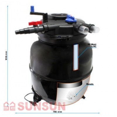 Напірний фільтр для ставка SunSun CPF-50000 55W Напірний фільтр для ставка SunSun CPF-50000 55W