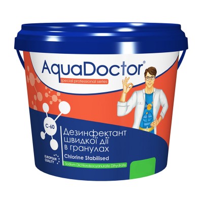 Шок хлор 1 кг AquaDoctor C-60 (гранули)