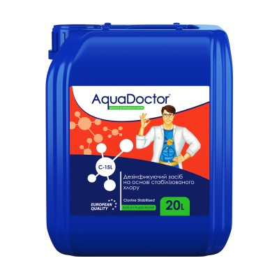 Гіпохлорит натрію 20 л AquaDoctor C-15L Гіпохлорит натрію 20 л AquaDoctor C-15L