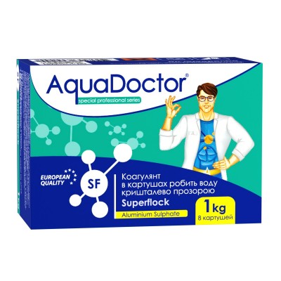 Коагулянт 1 кг - 8 картушів AquaDoctor SF SuperFlock
