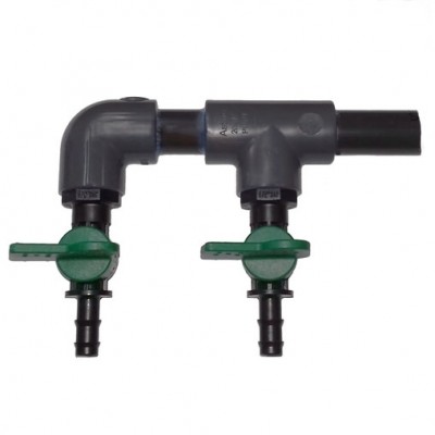 Кран для аератора 16 мм AquaKing на 2 виходи