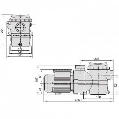 Насос для басейну Aquaviva LX SMP015 4,5 м3/год