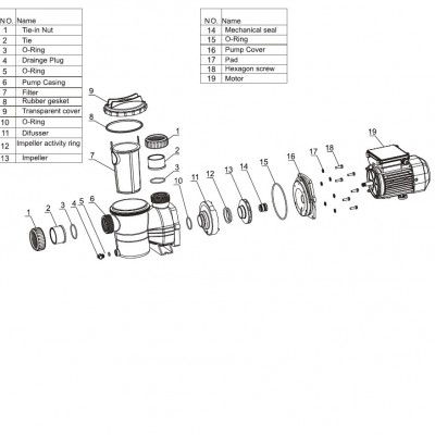 Насос для басейну Aquaviva LX SMP015 4,5 м3/год