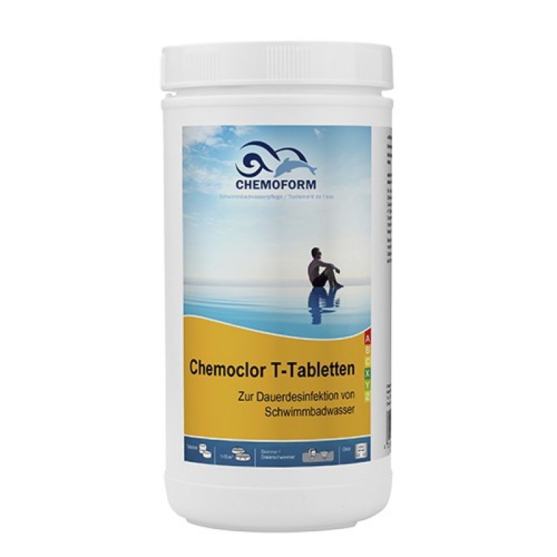 Повільно розчинний хлор 1 кг Chemochlor-T-Tabletten (табл. 20 г) Повільно розчинний хлор 1 кг Chemochlor-T-Tabletten (табл. 20 г)