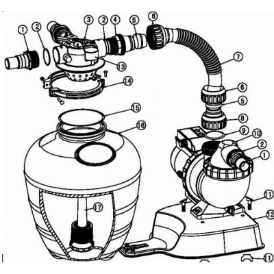 Фільтраційна установка Emaux FSU-8TP 8,0 м3/год