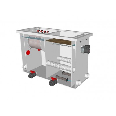 Комбінований барабанний фільтр для ставка (УЗВ) Aquaking Red Label Combi Drum filter 20/25 Комбінований барабанний фільтр для ставка (УЗВ) Aquaking Red Label Combi Drum filter 20/25