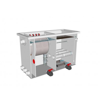 Комбінований барабанний фільтр для ставка (УЗВ) Aquaking Red Label Combi Drum filter 30/35 Комбінований барабанний фільтр для ставка (УЗВ) Aquaking Red Label Combi Drum filter 30/35