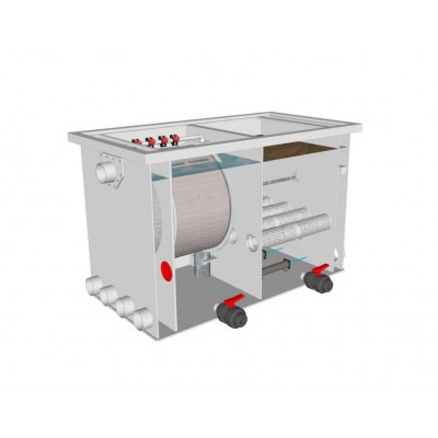 Комбінований барабанний фільтр для ставка (УЗВ) Aquaking Red Label Combi Drum filter 50/55 Комбінований барабанний фільтр для ставка (УЗВ) Aquaking Red Label Combi Drum filter 50/55