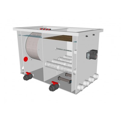 Комбінований барабанний фільтр для ставка (УЗВ) Aquaking Red Label Combi Drum filter 50/55 Комбінований барабанний фільтр для ставка (УЗВ) Aquaking Red Label Combi Drum filter 50/55