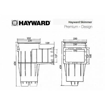 Скіммер під бетон Hayward 3110 Premium Standart