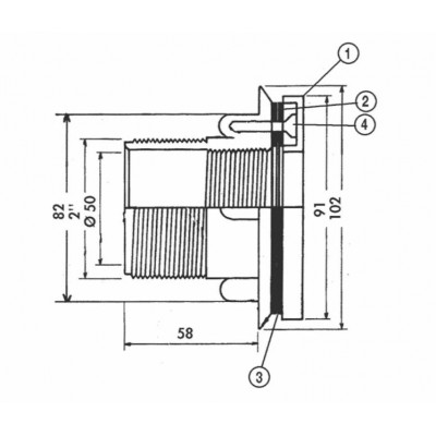 Форсунка пилососна під лайнер Hayward 3331