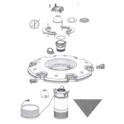 Фонтан-Аератор для ставка Jebao FJ-500A LED
