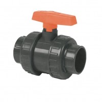 Кран кульовий PVC Kripsol VEP 50.D, 50 мм