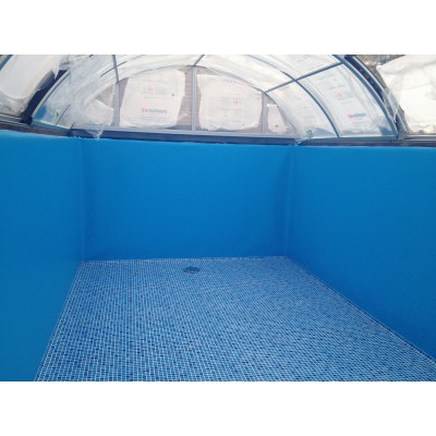 Монтаж плівки (лайнер) для басейнів, ставків і водойм.