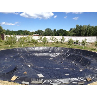 Монтаж плівки ПВХ для ставків і водойм