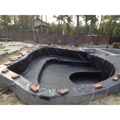 Монтаж плівки ПВХ для ставків і водойм