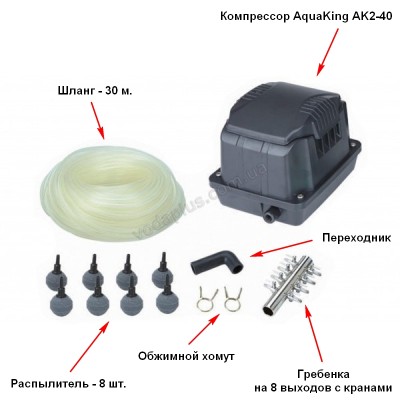Аератор Aquaking Set AK2-40 (к-кт)