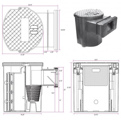 Скімер для ставка Savio High Flow Standard Skimmer