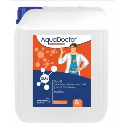 Засіб для зниження рівня металів у воді AquaDoctor SMe StopMetal 5 л Засіб для зниження рівня металів у воді AquaDoctor SMe StopMetal 5 л