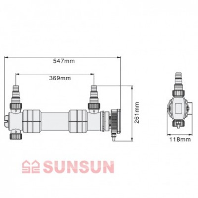 УФ-стерилізатор 36 Вт SunSun CUV-636