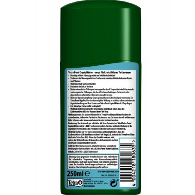 Засіб Tetra Pond Crystal Water для очищення води в ставку, 250 мл