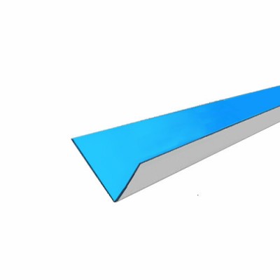 Металевий внутрішній куточок з ПВХ напиленням (ціна за м.п.)