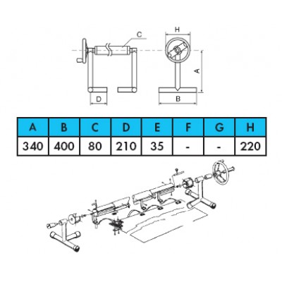 Ролета намотуюча Vagner pool 3,7-5,4 м (пересувна) Т-стійки