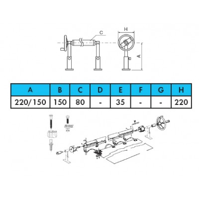 Ролета намотуюча Vagner pool 3,7-5,4 м (стаціонарна) з регулюванням висоти