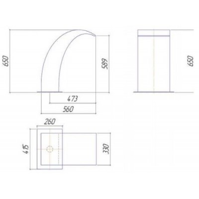 Водоспад для басейну Дельфін 